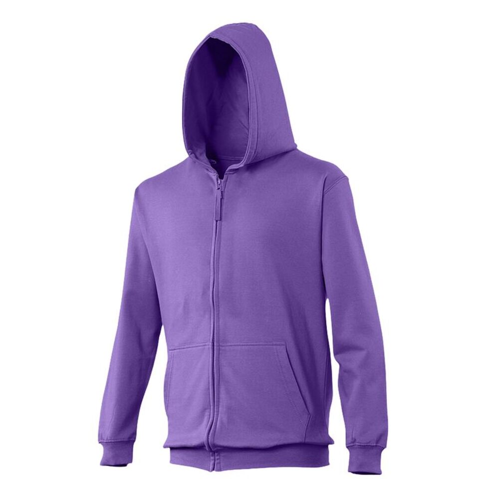 Awdis Kids Unisex  Sweatshirt/Hoodie/Zoodie / Purple